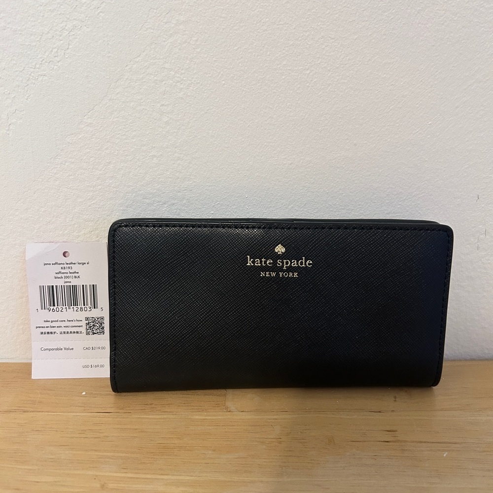 Kate Spade Black Tote Bag with Minimalist Design. Wallet included. - Picture 9 of 13